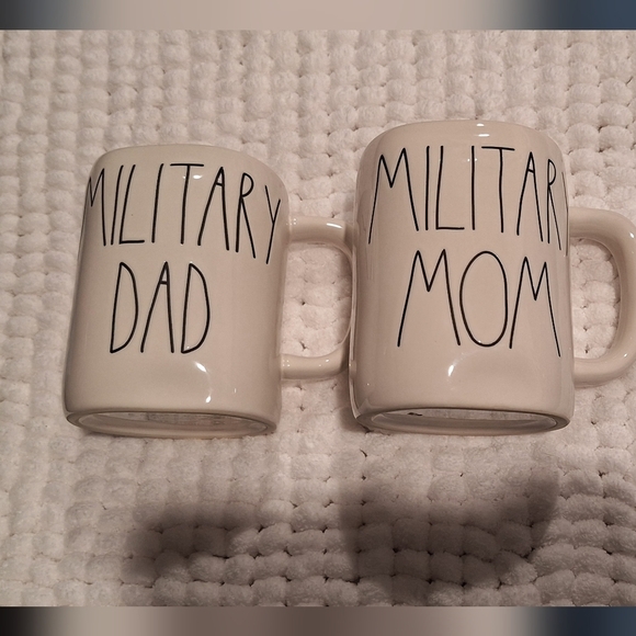 RAE DUNN military mom and dad mugs - Picture 1 of 10